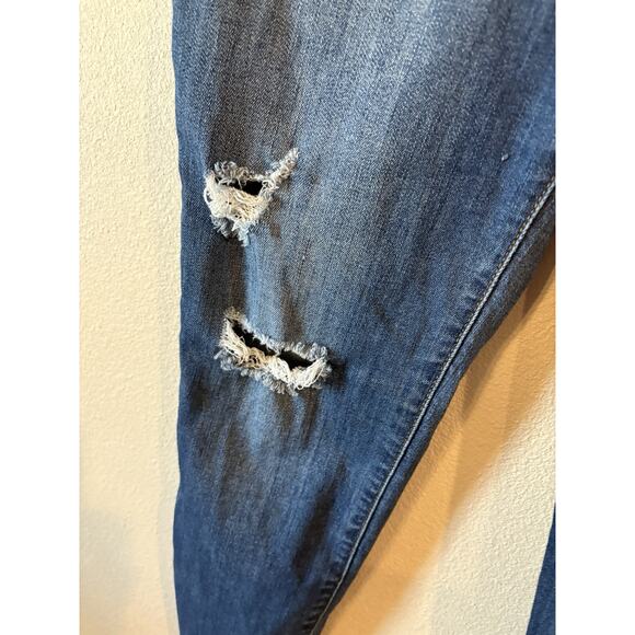 Judy Blue Jeans Women's 9/29 Straight Fit High Rise Distressed Cropped JB82115DK - Picture 5 of 16